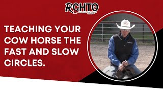 Teaching Your Cow Horse The Fast And Slow Circles [upl. by Yrevi]