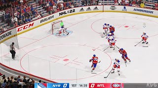 NHL 22  New York Rangers vs Montreal Canadiens  Gameplay PS5 UHD 4K60FPS [upl. by Judie]