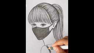 Beautiful girl drawing drawing art artandcraft girldrawing fyp viral satisfyingart [upl. by Amby]