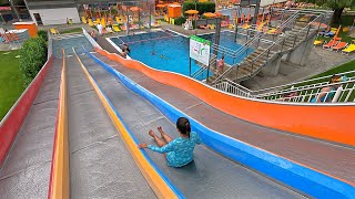 Rainbow 🦄 Water Slide at Sonnentherme Lutzmannsburg 🇦🇹 [upl. by Anihsak]