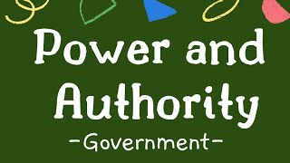 GOVERNMENT EP2 Power and Authority  Government  High School  SS1 First Term [upl. by Adnaval]