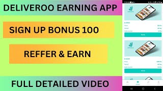 DELIVEROO EARNING APP  DELIVEROO APP SE KAISE PAISE KAMAYE  DELIVEROO PAYMENT PROOF [upl. by Eux659]