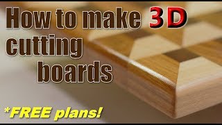 Woodworking How to make 3D cutting boards [upl. by Cynthea279]