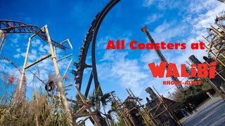 All Coasters at Walibi RhôneAlpes [upl. by Heisel]