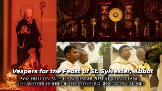 Vespers for the Feast of St Sylvester Abbot 🙏❤ [upl. by Seraphina]