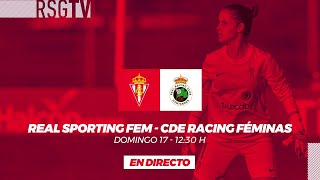 Sporting Femenino  CDE Racing Féminas [upl. by Filippo]