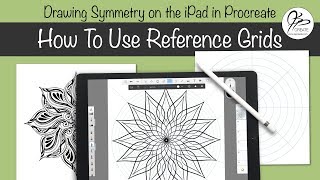 How To Use Reference Grids for Symmetry in Procreate on the iPad [upl. by Jocelyne]