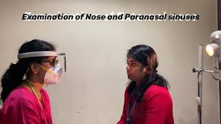 Examination of nose and paranasal sinuses [upl. by Herstein]