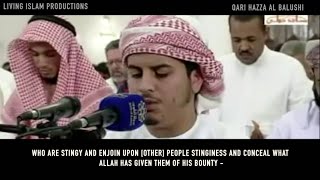 Shaikh Hazza Al Balushi Surah Nisa verse 2754 with Eng sub [upl. by Freud]