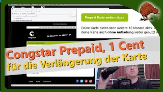 Congstar Prepaid Aufladung von 1 Cent für weitere 15 Monate [upl. by Rosenkrantz]