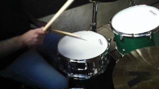 Evans G1 Coated versus G2 Coated Drum Heads  Ludwig Brass Supraphonic [upl. by Isnam992]