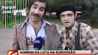 Homens da Luta  Entrevista Exclusiva no quotJornal da Noitequot  Sic  Festival da Canção 2011 [upl. by Harras638]