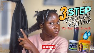 HOW TO Moisturize 4c Hair for Maximum Length Retention 4chair naturalhair lengthretention [upl. by Engeddi210]