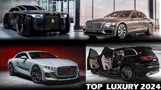 TOP 10 LUXURY CARS 2024 [upl. by Dnama]