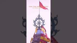 Jayjagannath flag changing 🙏❤️viralvideo kavitashorts youtube jagannath temple shorts bhakti [upl. by Cairns]