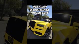 “PURE YELLOW” Modded CREW Color gta5 gtamods pc console kingviciii [upl. by Gereron718]