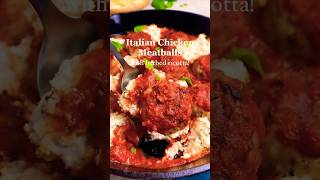 Delicious Italian Chicken Meatballs with Herbed Ricotta – Easy 30 Minute Recipe [upl. by Eryn]