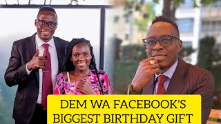 DEM WA FACEBOOK RECEIVES A MAJOR BIRTHDAY GIFT FROM OGA OBINNA  DEM WA FACEBOOKS BIRTHDAY GIFT [upl. by Nonnel]