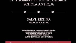 Salve Regina Francis Poulenc [upl. by Halyahs292]