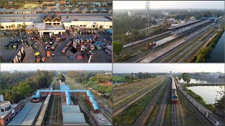 Aerial View of LAKSAM Railway Junction [upl. by Ardnekal]