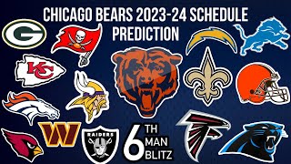 Chicago Bears 202324 Record Prediction And Schedule Breakdown 🐻⬇️ The Bears Are Going To Go 116‼️ [upl. by Norrab661]