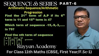 Arithmetic Sequence AP  Solve any type of AP Question  Class 11 Math CBSE Math FSc1 [upl. by Kirkpatrick267]