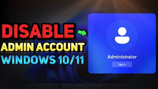 How to Remove or Disable Administrator Account Windows 1011 Tutorial [upl. by Lance888]