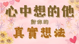 🌗塔羅占卜💕心中想的他，對你的真實想法是什麼💗 [upl. by Euqinmod]