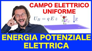 Energia potenziale elettrica caso di un campo elettrico uniforme [upl. by Nhar628]