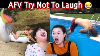 Koreans React to Americas Funniest Video Summer Fails [upl. by Annoit752]