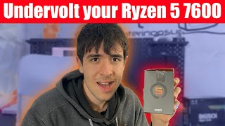 Undervolt your Ryzen 5 7600 for more FPS and Lower Temperature [upl. by Natica]