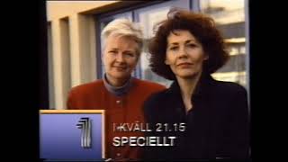 Trailer Kanal 1 SVT 19921122 [upl. by Elirpa242]