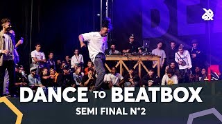 DYLAN MAYORAL vs KENZO ALVARES f MAD TWINZ amp DHARNI  Dance Battle To The Beatbox 2018  SEMI Final [upl. by Irec]