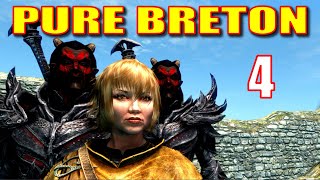 Skyrim PURE BRETON Walkthrough 4 Hired Thugs Skirmish at Saarthal White River Watch Bear Fight [upl. by Enreval753]