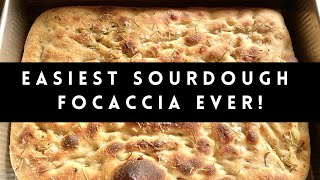 Easy Sourdough Focaccia Bread Recipe  Sourdough Discard Recipe [upl. by Pierpont423]