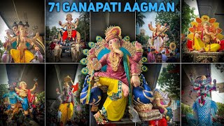 Last Maha Aagman 2024 l Umerkhadi Cha Raja 2024 l 71 Ganapati Aagman In One Video l Vlog12 [upl. by Ennyl165]