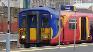 Class 455 departing Vauxhall [upl. by Yrok]