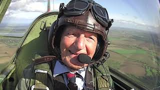 Hawker Typhoon veteran has dream flight fulfilled [upl. by Leanora]