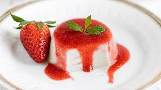 Vegan PANNA COTTA  Easy Italian Recipe [upl. by Bidle]