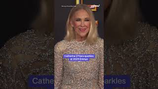 Catherine OHara dazzles on Emmys red carpet  shorts yahooaustralia [upl. by Espy]