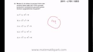 2011 LYS GEOMETRİ SORU ÇÖZÜMLERİ2 [upl. by Irwin791]