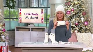 Barefoot Dreams CozyChic Vail Ankle Socks on QVC [upl. by Zeena979]