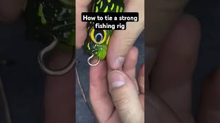 How to tie a strong fishing rig fishinglife fishtank fisherman fishvideo river aquarium fish [upl. by Kowtko59]