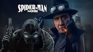 Nicolas Cages SpiderMan Noir Costume First Look Revealed In Set Photos [upl. by Damiani]