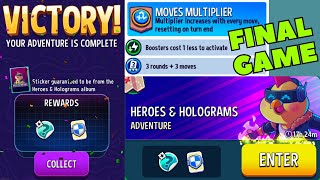 Asventure Heroes amp Holograms Moves Multiplier FINAL GAME  Match Masters [upl. by Nahij]