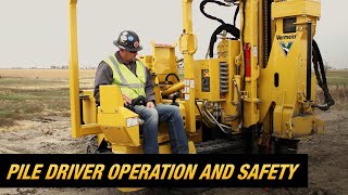 Pile driver operation and safety [upl. by Egidius836]