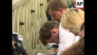 ITALY POPE ASKS WELL WISHERS FOR PRAYERS BEFORE HE ENTERS HOSPITAL [upl. by Adnilreb466]