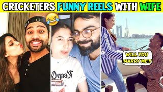 Indian Cricketers Funny Videos With Their Wifes  Kohli Rohit Pandya amp Chahal [upl. by Fisuoy]