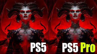 Diablo IV PS5 vs PS5 Pro Comparison  Graphics Resolution and FPS Test [upl. by Dickinson]