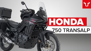 Honda XL750 Transalp  NEW motorbike accessories for your adventure [upl. by Bonnette538]